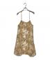 yae（ヤエ）の古着「Flower spangle camisole dress」｜ベージュ