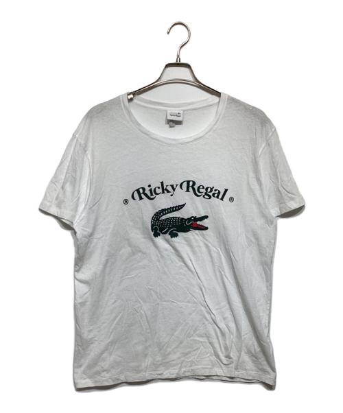 LACOSTE（ラコステ）LACOSTE (ラコステ) RICKY REGAL フロントロゴプリント 半袖Tシャツ ホワイト サイズ:Mの古着・服飾アイテム