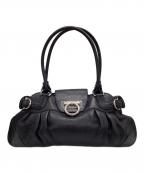 Salvatore Ferragamoサルヴァトーレ フェラガモ）の古着「ガンチーニハンドバッグ」｜ブラック