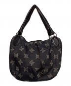 CELINEセリーヌ）の古着「マカダム デニム ハンドバッグ」｜グレー