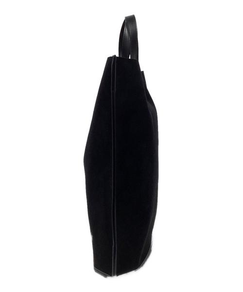 FEEL AND TASTE（フィールアンドテイスト）FEEL AND TASTE (フィールアンドテイスト) ラージフラットトートバッグ ブラックの古着・服飾アイテム