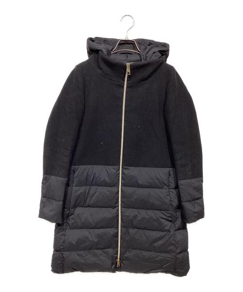 HERNO（ヘルノ）HERNO (ヘルノ) 切替ダウンコート ブラック サイズ:42の古着・服飾アイテム