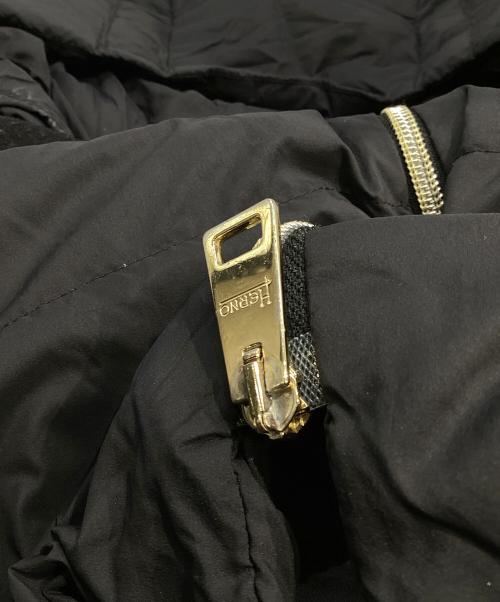 HERNO（ヘルノ）HERNO (ヘルノ) 切替ダウンコート ブラック サイズ:42の古着・服飾アイテム