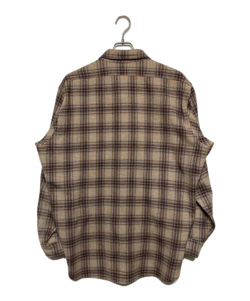 PENDLETON（ペンドルトン）PENDLETON (ペンドルトン) 80'S ウールチェックシャツ ブラウン サイズ:XLの古着・服飾アイテム