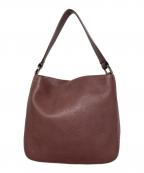 土屋鞄ツチヤカバン）の古着「ノワイエット プレーンワンショルダー」｜ブラウン