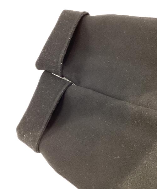 DRAWER（ドゥロワー）DRAWER (ドゥロワー) カシミヤウールベルテッドラップコート ブラック サイズ:36の古着・服飾アイテム