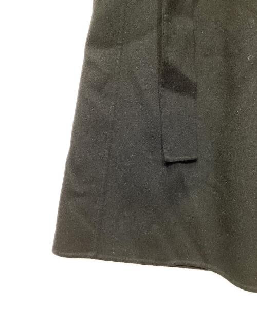 DRAWER（ドゥロワー）DRAWER (ドゥロワー) カシミヤウールベルテッドラップコート ブラック サイズ:36の古着・服飾アイテム