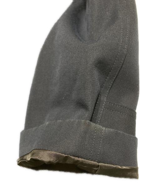 ebure（エブール）ebure (エブール) コットンシルクシャンブレー ステンカラーコート ネイビー サイズ:38の古着・服飾アイテム