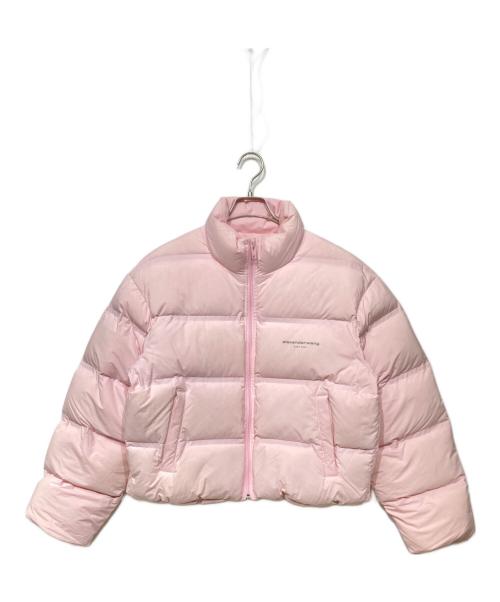 ALEXANDER WANG（アレキサンダー・ワン）ALEXANDER WANG (アレキサンダー・ワン) クロップドダウンジャケット ピンク サイズ:XSの古着・服飾アイテム