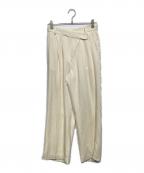 TODAYFULトゥデイフル）の古着「Asymmetry Twill Trousers　12420708」｜エクリュ