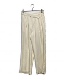 TODAYFUL（トゥデイフル）の古着「Asymmetry Twill Trousers　12420708」｜エクリュ