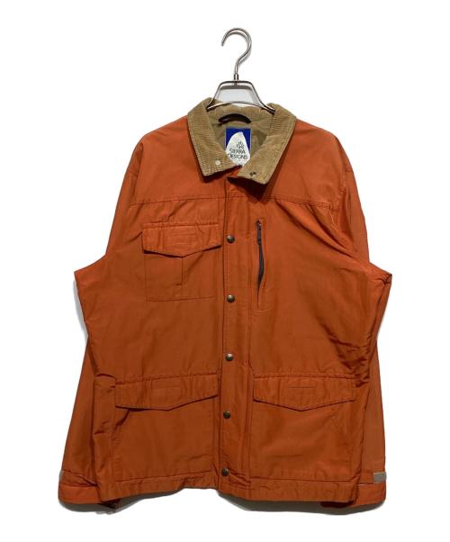SIERRA DESIGNS（シエラデザインズ）SIERRA DESIGNS (シエラデザインズ) 80’Sコーデュロイカラー ナイロンジャケット オレンジ×ベージュ サイズ:Lの古着・服飾アイテム