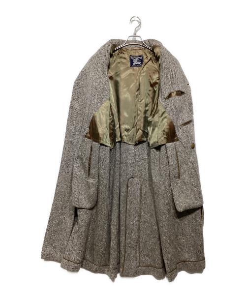 Burberry's（バーバリーズ）Burberry's (バーバリーズ) ツイード バルマカーンコート グレー サイズ:記載なしの古着・服飾アイテム
