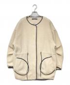 GALLARDA GALANTE NAVYガリャルダガランテネイビー）の古着「ボアジャケット」｜アイボリー