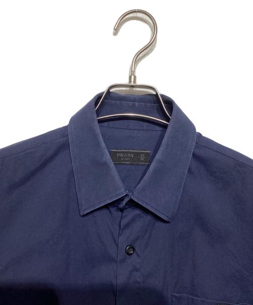 PRADA（プラダ）PRADA (プラダ) 半袖シャツ ネイビー サイズ:41の古着・服飾アイテム