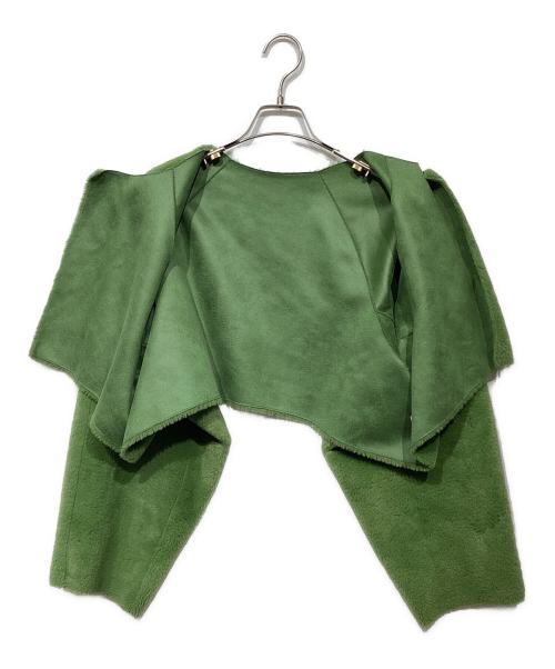 Ameri（アメリ）Ameri (アメリ) MANY WAY USEFUL BOA COAT（メニー ウェイ ユーズフル ボア コート） グリーン サイズ:Mの古着・服飾アイテム