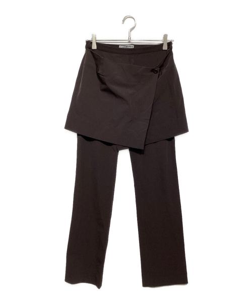 ISSEY MIYAKE（イッセイミヤケ）ISSEY MIYAKE  (イッセイミヤケ) スカートパンツ ブラウン サイズ:2の古着・服飾アイテム