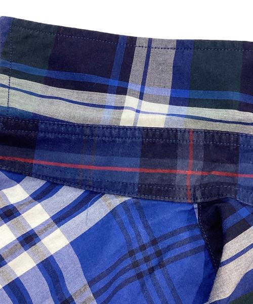 FAT（エフエーティー）FAT (エフエーティー) ビッグチェックシャツ ブルー サイズ:XXLの古着・服飾アイテム