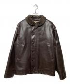 RADIALLラディアル）の古着「レザーデッキジャケット」｜ブラウン