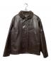 RADIALL（ラディアル）の古着「レザーデッキジャケット」｜ブラウン