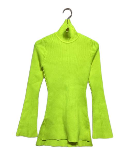 Mame Kurogouchi（マメクロゴウチ）Mame Kurogouchi (マメクロゴウチ) Ribbed Knitted Top イエロー サイズ:1の古着・服飾アイテム