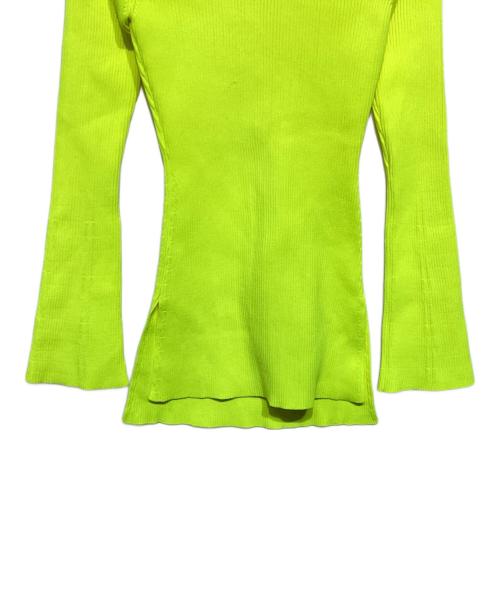 Mame Kurogouchi（マメクロゴウチ）Mame Kurogouchi (マメクロゴウチ) Ribbed Knitted Top イエロー サイズ:1の古着・服飾アイテム