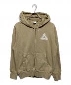 PALACEパレス）の古着「PIGMENT WASH TRI-FERG ZIP HOOD」｜ベージュ