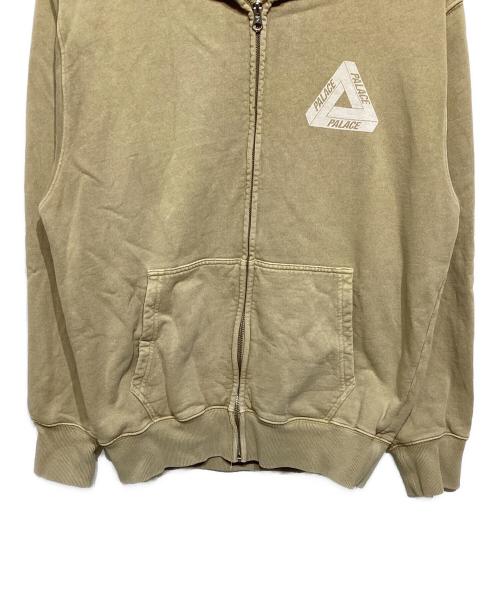 PALACE（パレス）PALACE (パレス) PIGMENT WASH TRI-FERG ZIP HOOD ベージュ サイズ:Sの古着・服飾アイテム