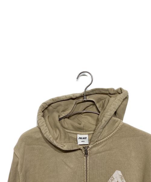 PALACE（パレス）PALACE (パレス) PIGMENT WASH TRI-FERG ZIP HOOD ベージュ サイズ:Sの古着・服飾アイテム