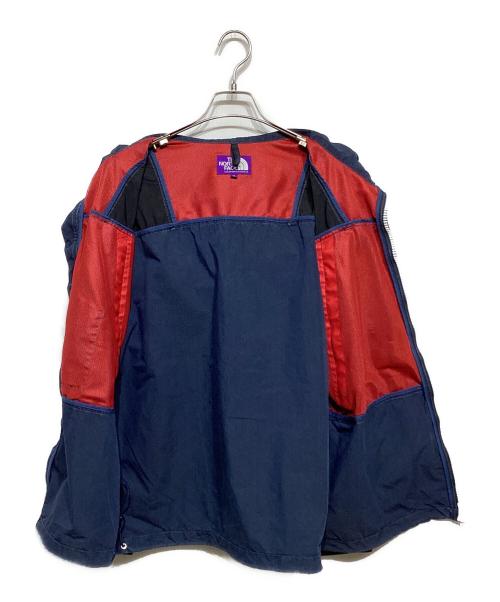 THE NORTHFACE PURPLELABEL（ザ・ノースフェイス パープルレーベル）THE NORTHFACE PURPLELABEL JOURNAL STANDARD (ジャーナル スタンダード) Indigo Mountain Wind Parka インディゴ×ブラック サイズ:Mの古着・服飾アイテム