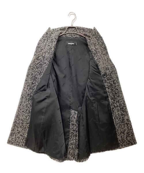 DSQUARED2（ディースクエアード）DSQUARED2 (ディースクエアード) ダブルチェスターコート グレー×ブラック サイズ:42の古着・服飾アイテム
