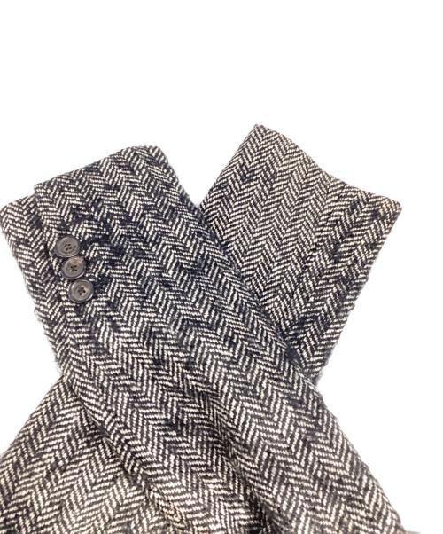 DSQUARED2（ディースクエアード）DSQUARED2 (ディースクエアード) ダブルチェスターコート グレー×ブラック サイズ:42の古着・服飾アイテム