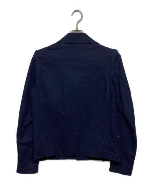 JOHN LAWRENCE SULLIVAN（ジョン ローレンス サリバン）JOHN LAWRENCE SULLIVAN (ジョン ローレンス サリバン) コットン ダブルライダースジャケット ネイビー サイズ:34の古着・服飾アイテム