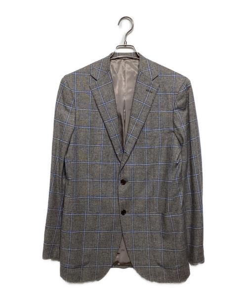 BEAMS F（ビームスエフ）BEAMS F (ビームスエフ) 段返り3B ウールカシミヤテーラードジャケット ベージュ サイズ:97の古着・服飾アイテム