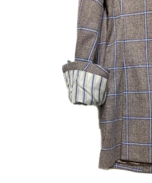 BEAMS F（ビームスエフ）BEAMS F (ビームスエフ) 段返り3B ウールカシミヤテーラードジャケット ベージュ サイズ:97の古着・服飾アイテム