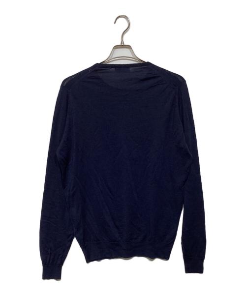 JOHN SMEDLEY（ジョンスメドレー）JOHN SMEDLEY (ジョンスメドレー) クルーネックニット ネイビー サイズ:XLの古着・服飾アイテム