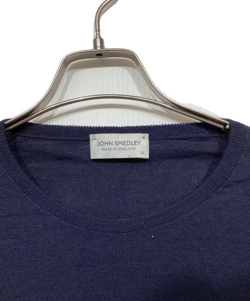JOHN SMEDLEY（ジョンスメドレー）JOHN SMEDLEY (ジョンスメドレー) クルーネックニット ネイビー サイズ:XLの古着・服飾アイテム