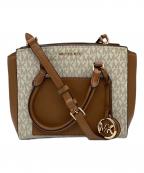 MICHAEL KORSマイケル・コース）の古着「2WAYバッグ」｜ベージュ×ホワイト