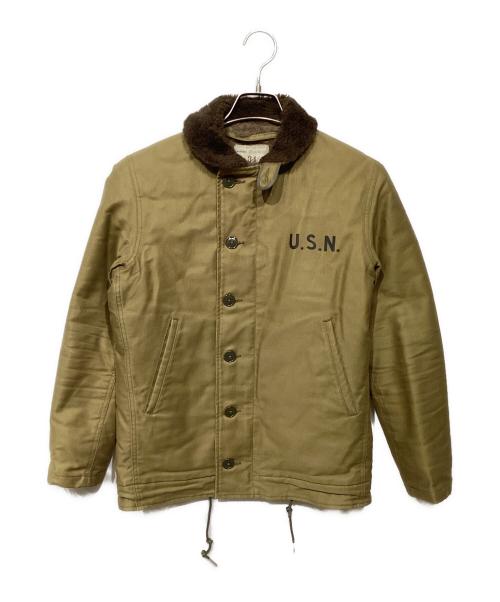 THE REAL McCOY'S（ザ・リアルマッコイズ）THE REAL McCOY'S (ザ・リアルマッコイズ) N-1 デッキジャケット オリーブ サイズ:34の古着・服飾アイテム