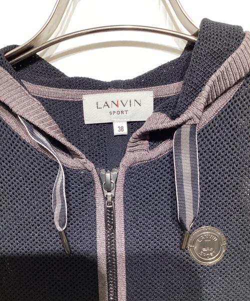 LANVIN SPORT（ランバン スポーツ）LANVIN SPORT (ランバン スポーツ) メッシュニットベスト ブラック サイズ:38の古着・服飾アイテム