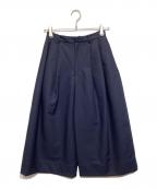 TENNE HANDCRAFTED MODERNテン ハンドクラフテッド モダン）の古着「タックワイドパンツ」｜ネイビー