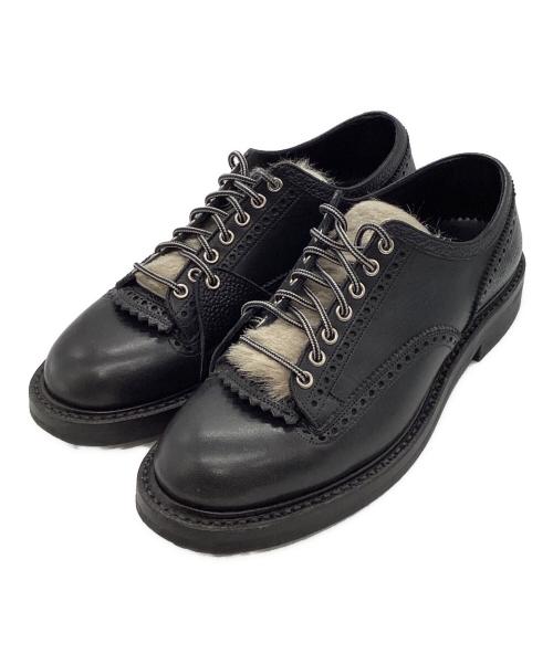 foot the coacher（フットザコーチャー）foot the coacher (フットザコーチャー) COMMANDO SHOES ブラック サイズ:7 1/2の古着・服飾アイテム