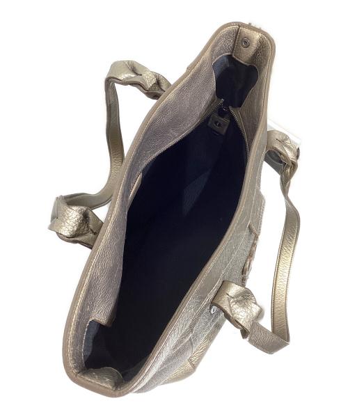 LOEWE（ロエベ）LOEWE (ロエベ) アナグラム フスタ ハンドバッグ ゴールドの古着・服飾アイテム