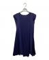 PLEATS PLEASE (プリーツプリーズ) 変形ノースリーブワンピース ネイビー サイズ:3：20000円