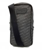 BALLYバリー）の古着「ロゴボディバッグ」｜グレー