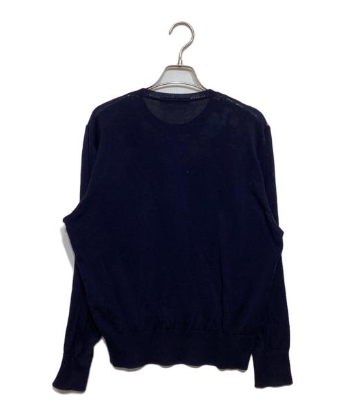 LEONARD（レオナール）LEONARD (レオナール) 花柄ニットカットソー ネイビー サイズ:Mの古着・服飾アイテム