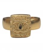 CHANELシャネル）の古着「ココマークスクエアリング」｜ゴールド