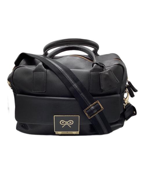 ANYA HINDMARCH（アニヤ・ハインドマーチ）ANYA HINDMARCH (アニヤハインドマーチ) 2WAYバッグ ブラックの古着・服飾アイテム