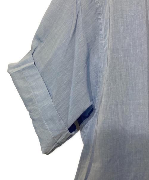 AURALEE（オーラリー）AURALEE (オーラリー) HARD TWIST FINK ORGANDY HALF SLEEVED SHIRT ブルー サイズ:4の古着・服飾アイテム