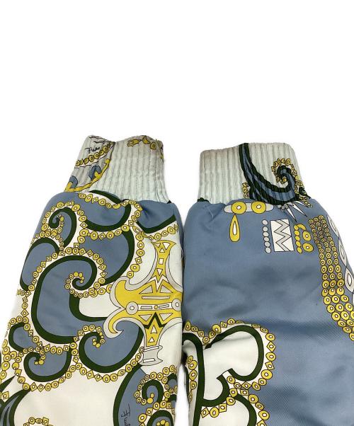 Emilio Pucci（エミリオ プッチ）Emilio Pucci (エミリオ プッチ) 総柄ダウンジャケット　66YC01 スカイブルー サイズ:36の古着・服飾アイテム